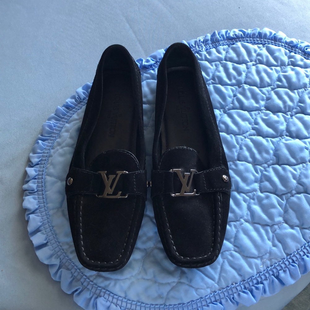 Black Louis Vuitton Black Monte Carlo moccasins